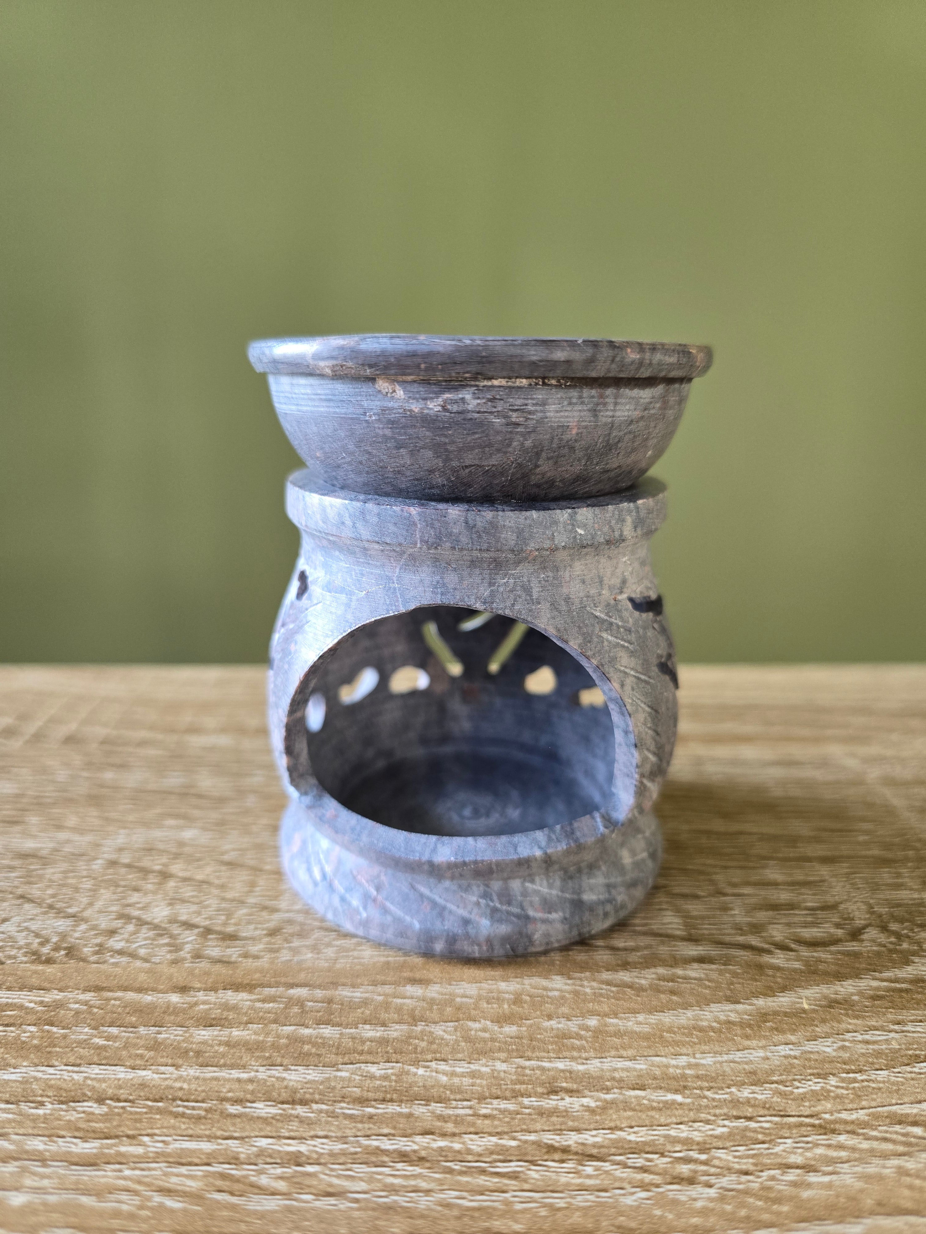 Brûle-parfum stéatite éléphant