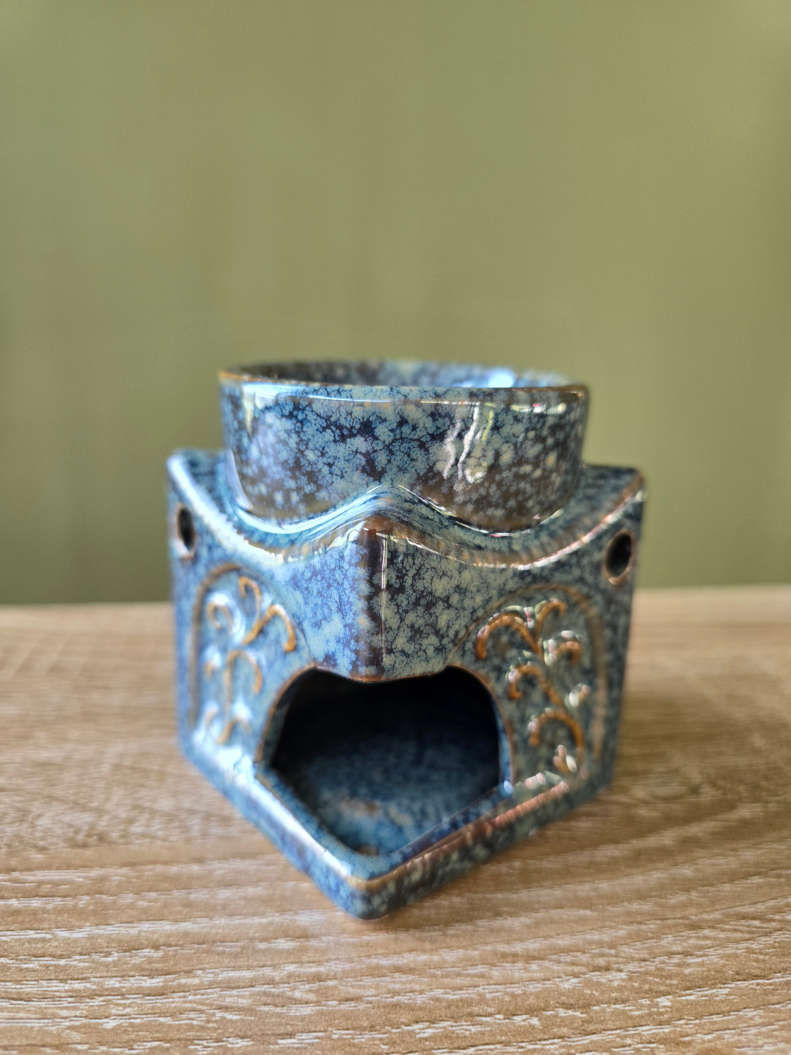 brûle-parfum Bouddha bleu