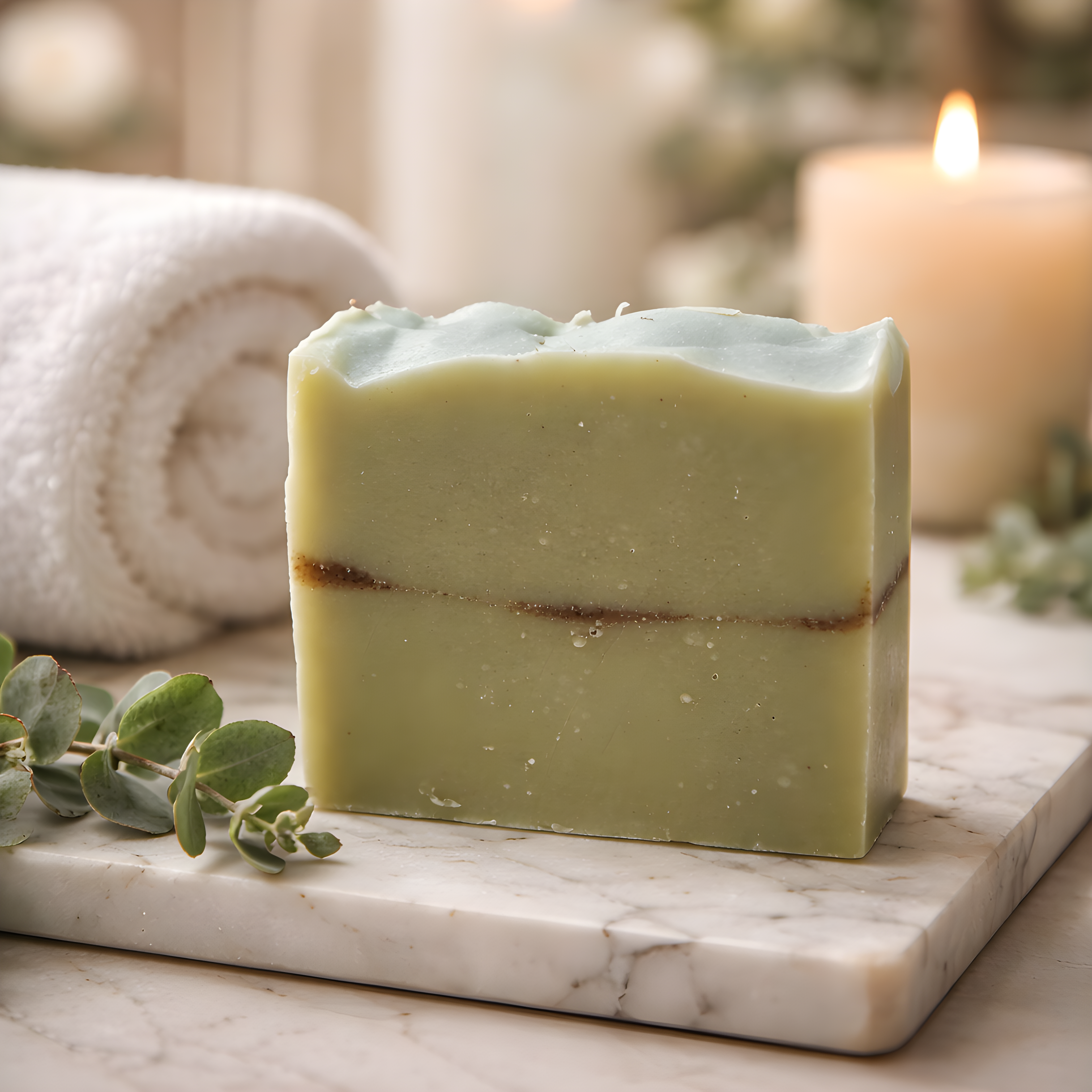 savon saponifié a froid en corrèze. Argile verte et poudre d'ortie, tout type de peau