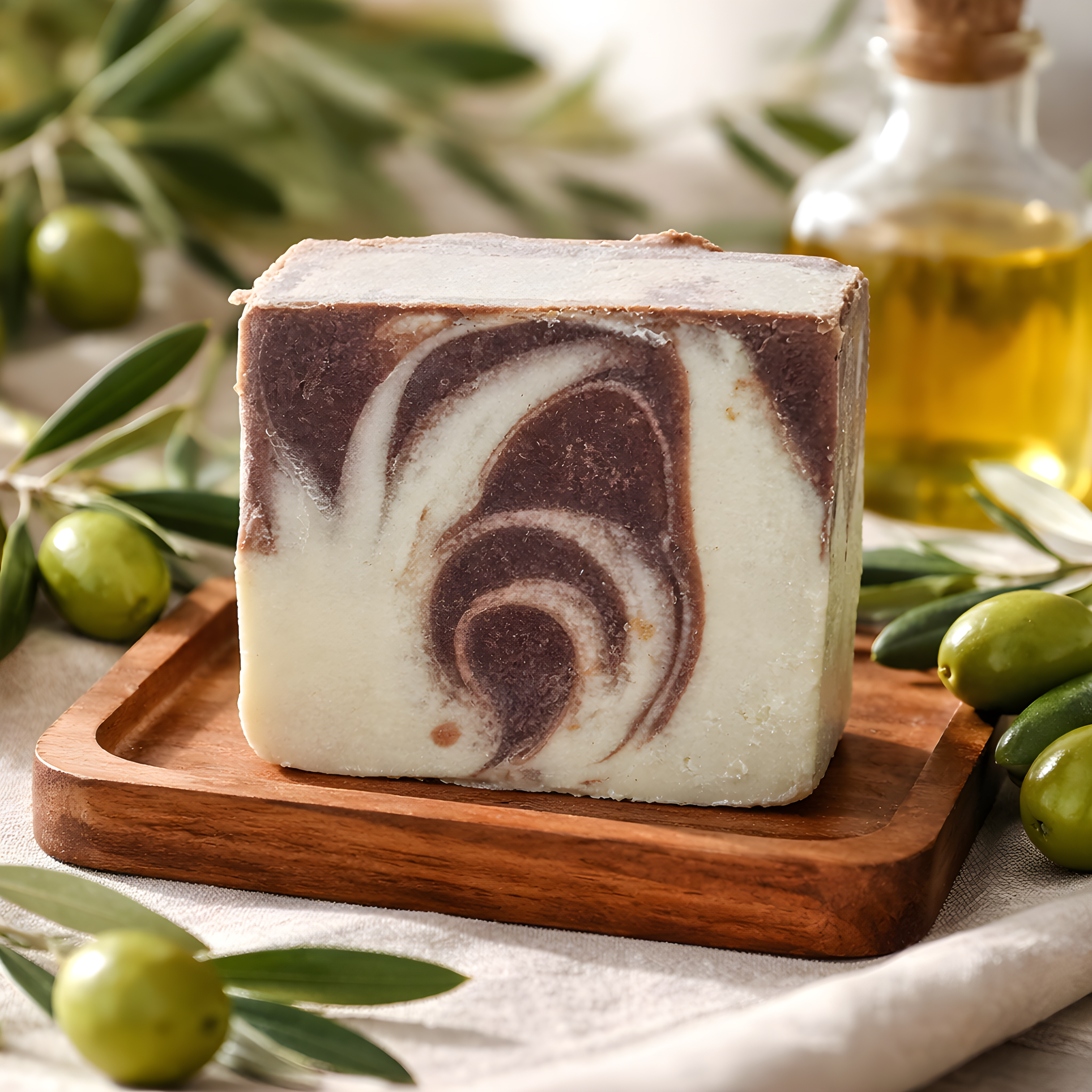 savon végétal saponifié à froid à l'huile d'olive fait main par anoki en corrèze